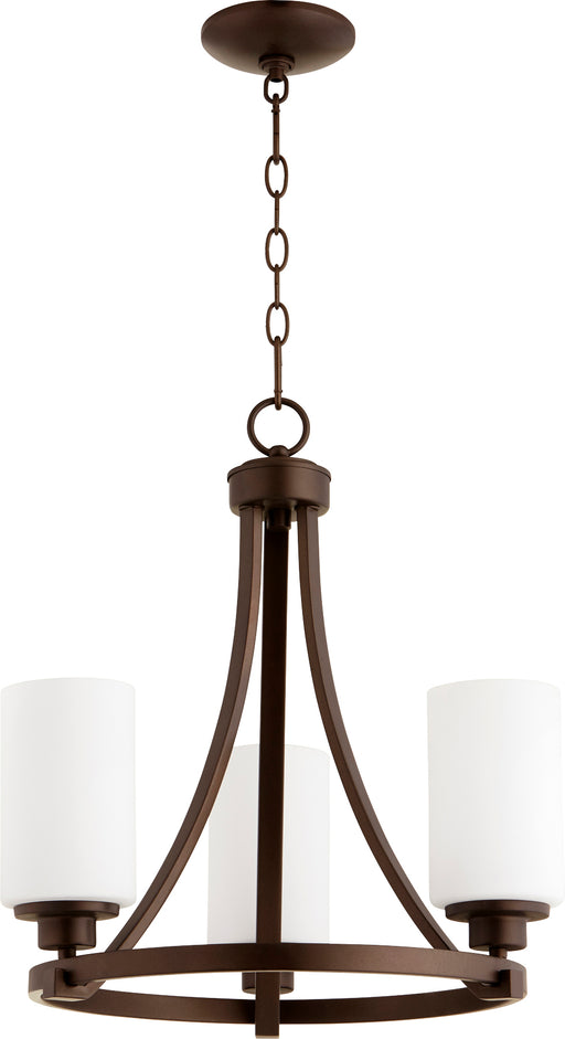 Quorum Home Quorum - 6207-3-86 - Three Light Chandelier - Oiled Bronze