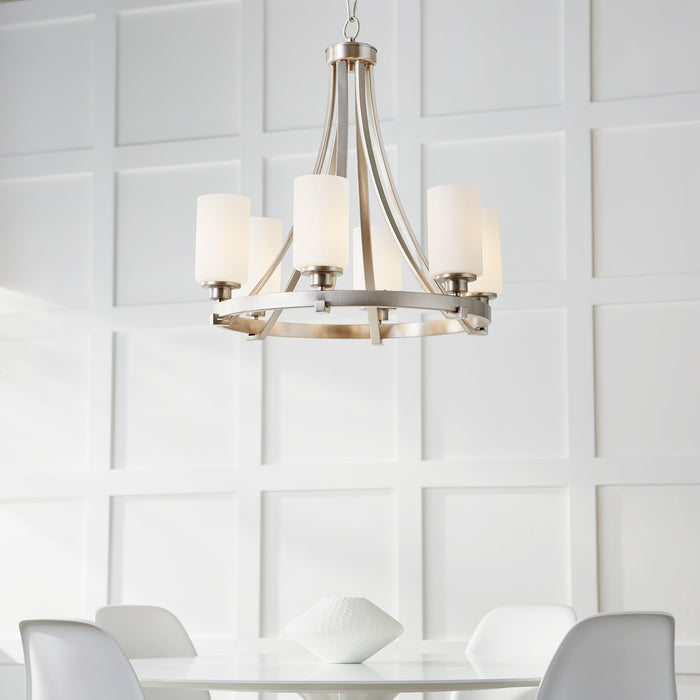 Quorum Home Quorum - 6207-6-65 - Six Light Chandelier - Satin Nickel