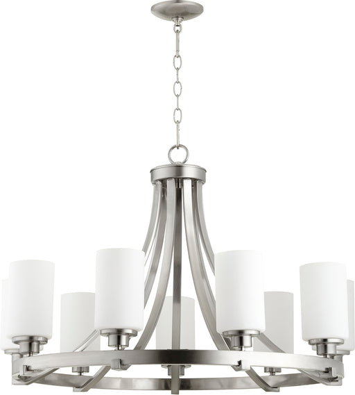 Quorum Home Quorum - 6207-9-65 - Nine Light Chandelier - Satin Nickel