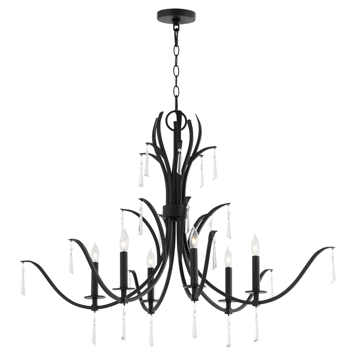 Quorum Home Quorum - 621-6-59 - Six Light Chandelier - Matte Black