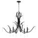 Quorum Home Quorum - 621-6-59 - Six Light Chandelier - Matte Black