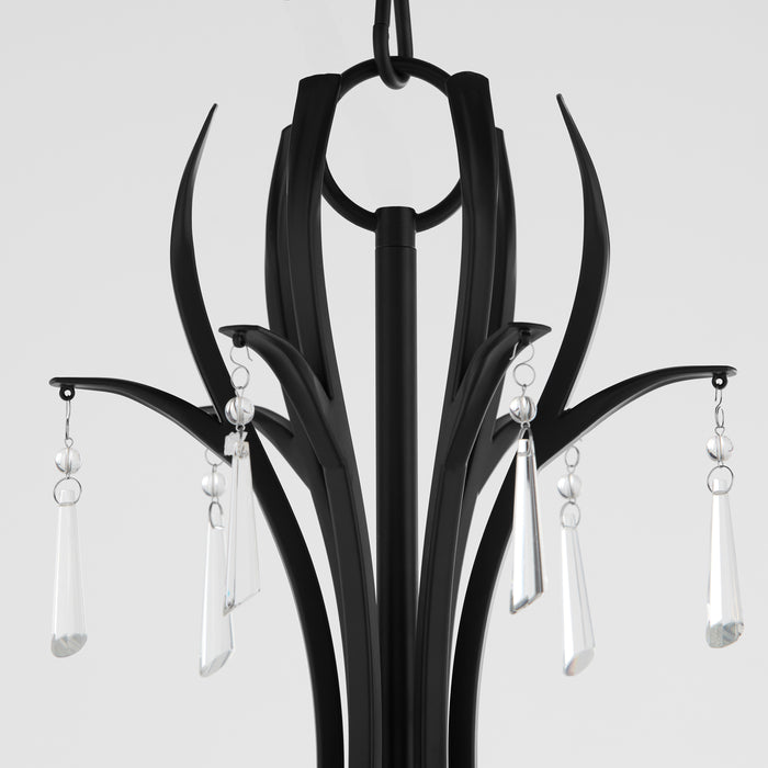 Quorum Home Quorum - 621-6-59 - Six Light Chandelier - Matte Black