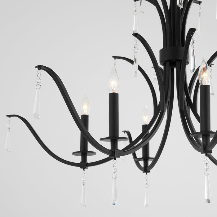 Quorum Home Quorum - 621-6-59 - Six Light Chandelier - Matte Black