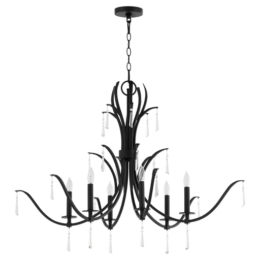 Quorum Home Quorum - 621-6-59 - Six Light Chandelier - Matte Black