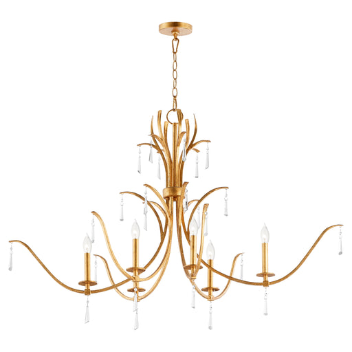 Quorum Home Quorum - 621-6-74 - Six Light Chandelier - Gold Leaf