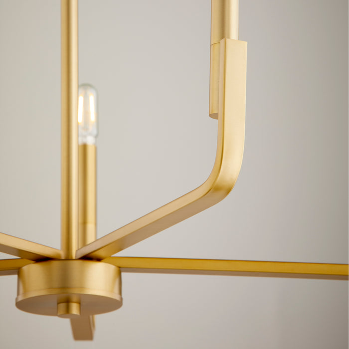 Quorum Home Quorum - 6210-5-80 - Six Light Chandelier - Aged Brass