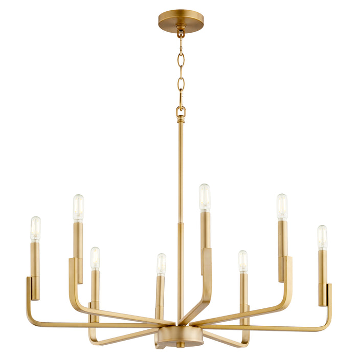 Quorum Home Quorum - 6210-8-80 - Eight Light Chandelier - Aged Brass