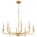 Quorum Home Quorum - 6210-8-80 - Eight Light Chandelier - Aged Brass