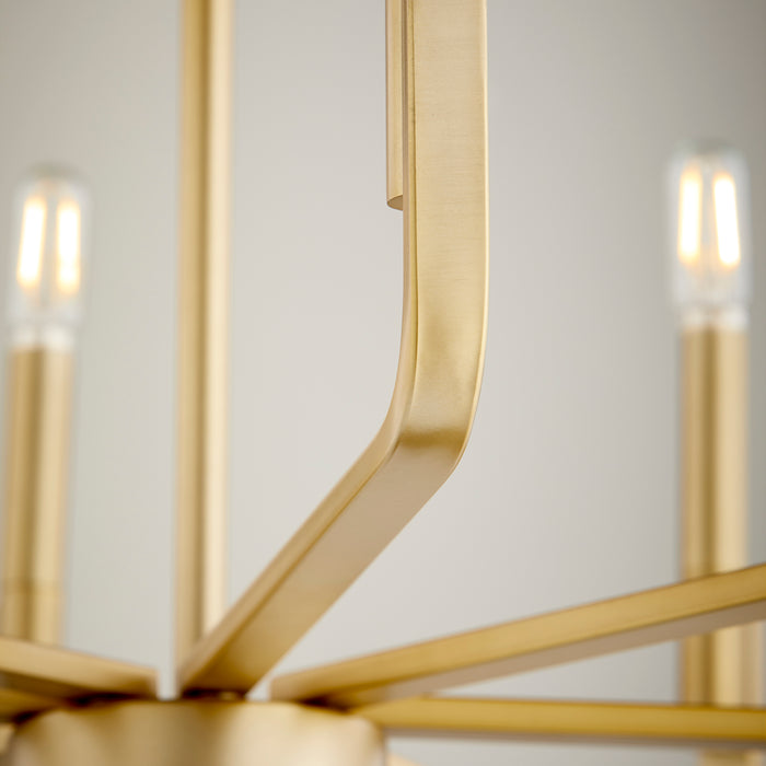 Quorum Home Quorum - 6210-8-80 - Eight Light Chandelier - Aged Brass