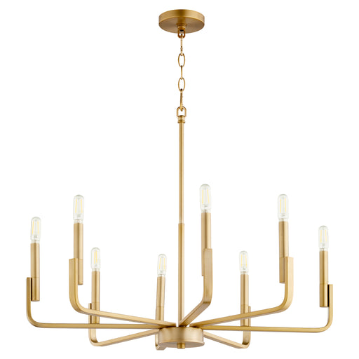 Quorum Home Quorum - 6210-8-80 - Eight Light Chandelier - Aged Brass