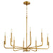 Quorum Home Quorum - 6210-8-80 - Eight Light Chandelier - Aged Brass