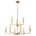 Quorum Home Quorum - 6210-9-80 - Nine Light Chandelier - Aged Brass