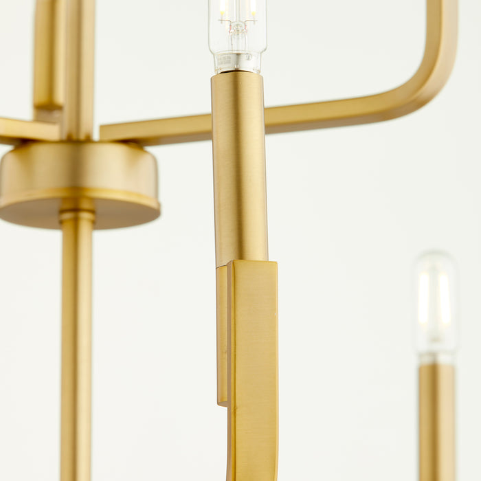 Quorum Home Quorum - 6210-9-80 - Nine Light Chandelier - Aged Brass
