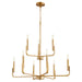Quorum Home Quorum - 6210-9-80 - Nine Light Chandelier - Aged Brass