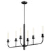 Quorum Home Quorum - 622-6-59 - Six Light Chandelier - Matte Black