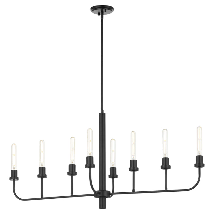 Quorum Home Quorum - 622-8-59 - Eight Light Linear Chandelier - Matte Black