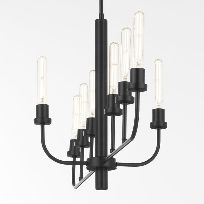 Quorum Home Quorum - 622-8-59 - Eight Light Linear Chandelier - Matte Black