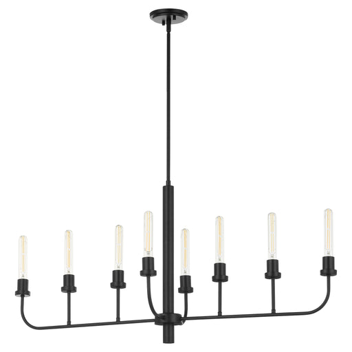 Quorum Home Quorum - 622-8-59 - Eight Light Linear Chandelier - Matte Black