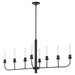 Quorum Home Quorum - 622-8-59 - Eight Light Linear Chandelier - Matte Black