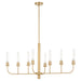 Quorum Home Quorum - 622-8-80 - Eight Light Chandelier - Aged Brass
