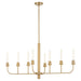 Quorum Home Quorum - 622-8-80 - Eight Light Chandelier - Aged Brass