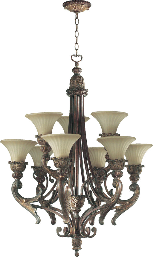 Quorum Home Quorum - 6230-9-88 - Nine Light Chandelier - Corsican Gold