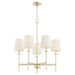 Quorum Home Quorum - 624-5-60 - Five Light Chandelier - Aged Silver Leaf