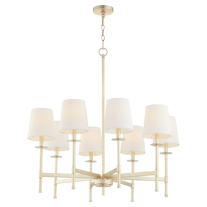 Quorum Home Quorum - 624-8-60 - Eight Light Chandelier - Aged Silver Leaf