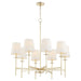 Quorum Home Quorum - 624-8-60 - Eight Light Chandelier - Aged Silver Leaf