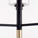 Quorum Home Quorum - 625-3-6980 - Three Light Chandelier - Textured Black w/ Aged Brass