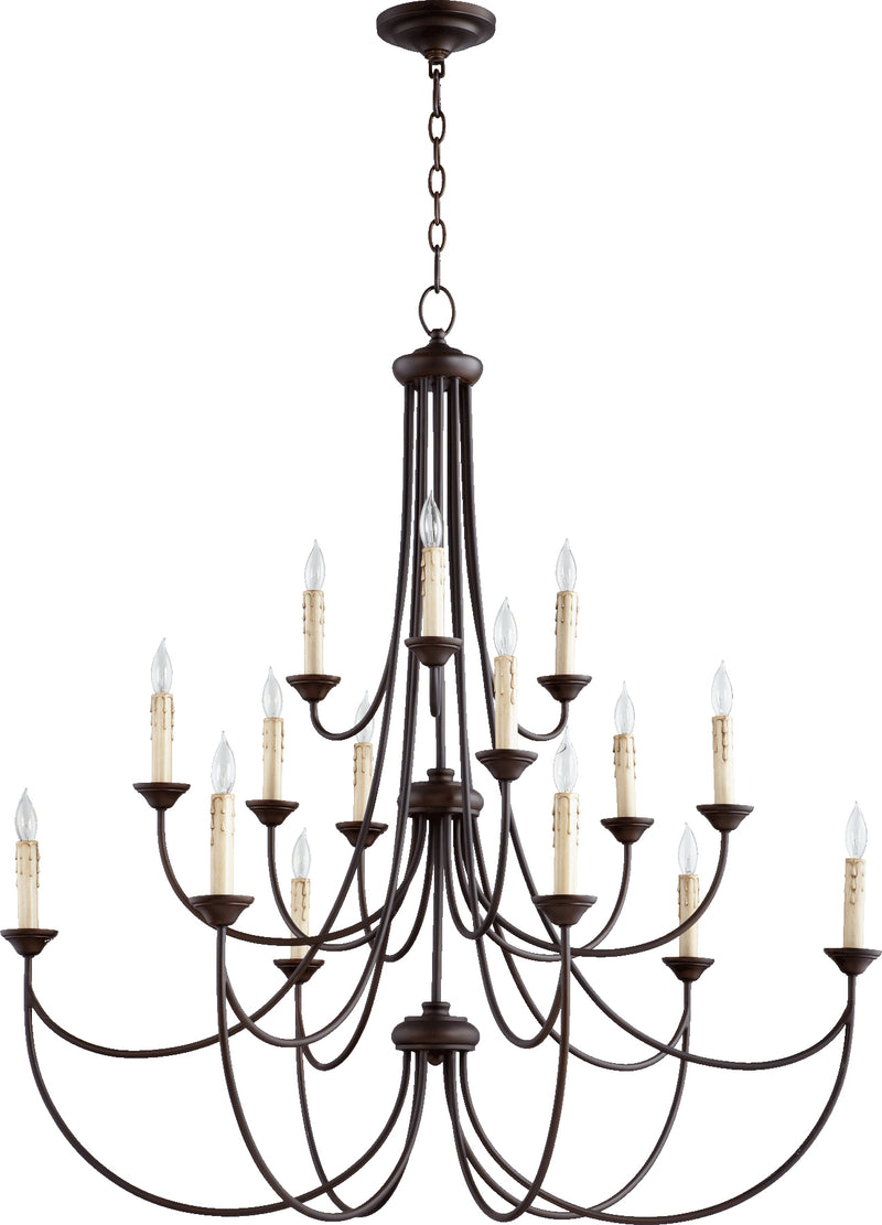 Quorum Home Quorum - 6250-15-86 - 15 Light Chandelier - Oiled Bronze