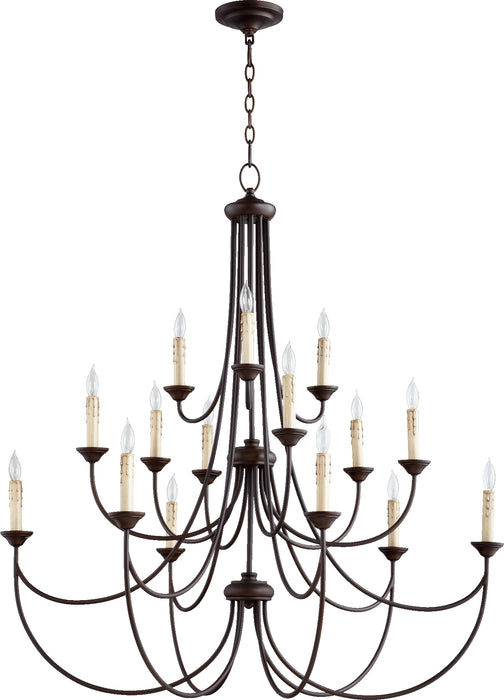 Quorum Home Quorum - 6250-15-86 - 15 Light Chandelier - Oiled Bronze