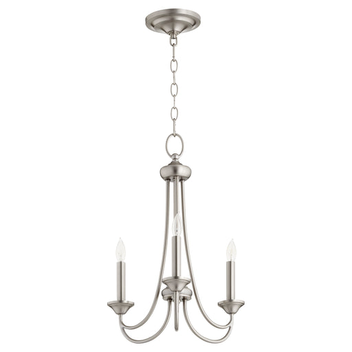 Quorum Home Quorum - 6250-3-65 - Three Light Chandelier - Satin Nickel
