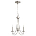 Quorum Home Quorum - 6250-3-65 - Three Light Chandelier - Satin Nickel