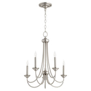 Quorum Home Quorum - 6250-5-65 - Five Light Chandelier - Satin Nickel
