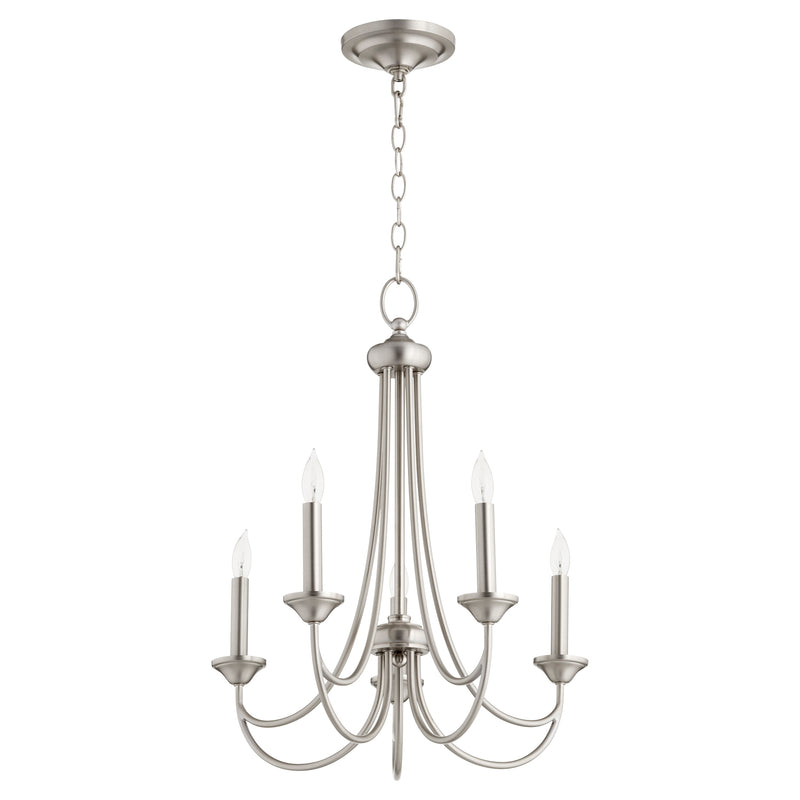 Quorum Home Quorum - 6250-5-65 - Five Light Chandelier - Satin Nickel