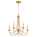 Quorum Home Quorum - 6250-5-80 - Five Light Chandelier - Aged Brass