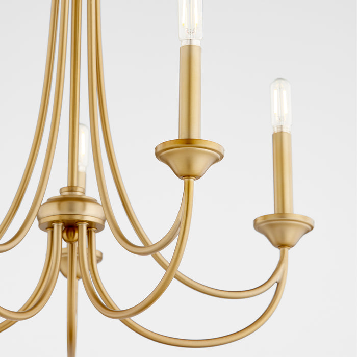 Quorum Home Quorum - 6250-5-80 - Five Light Chandelier - Aged Brass