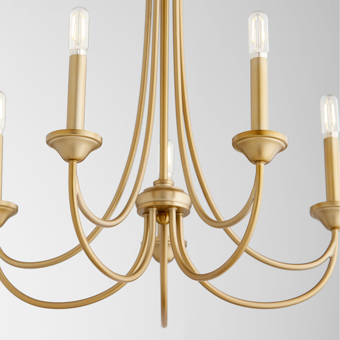Quorum Home Quorum - 6250-5-80 - Five Light Chandelier - Aged Brass