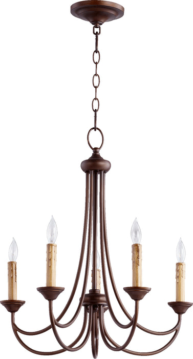 Quorum Home Quorum - 6250-5-86 - Five Light Chandelier - Oiled Bronze