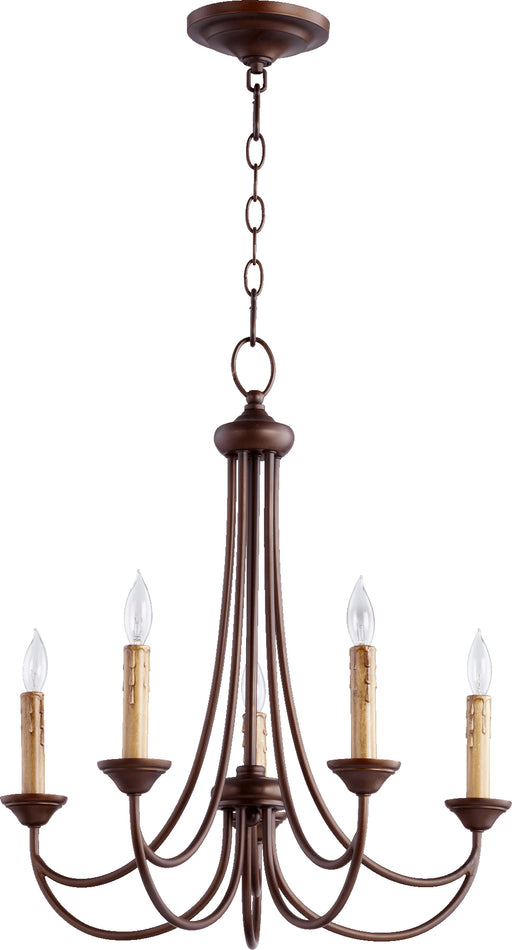 Quorum Home Quorum - 6250-5-86 - Five Light Chandelier - Oiled Bronze