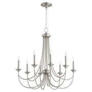Quorum Home Quorum - 6250-8-65 - Eight Light Chandelier - Satin Nickel