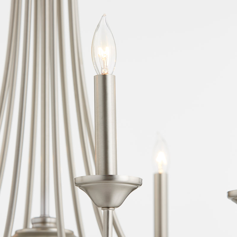 Quorum Home Quorum - 6250-8-65 - Eight Light Chandelier - Satin Nickel