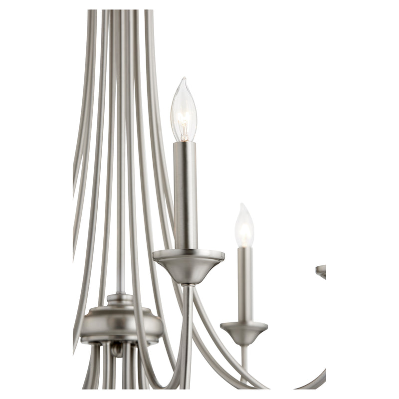 Quorum Home Quorum - 6250-8-65 - Eight Light Chandelier - Satin Nickel