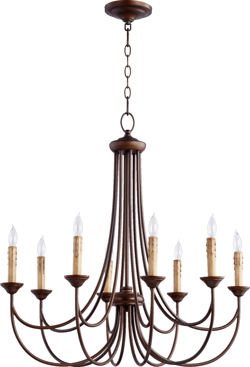 Quorum Home Quorum - 6250-8-86 - Eight Light Chandelier - Oiled Bronze