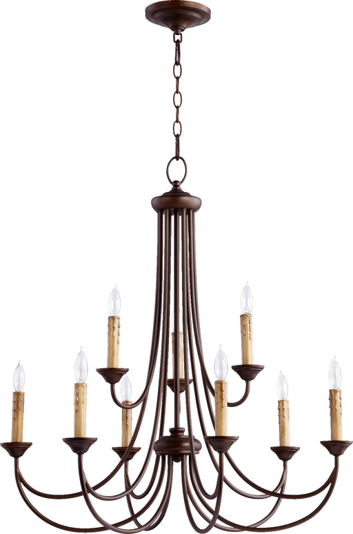 Quorum Home Quorum - 6250-9-86 - Nine Light Chandelier - Oiled Bronze