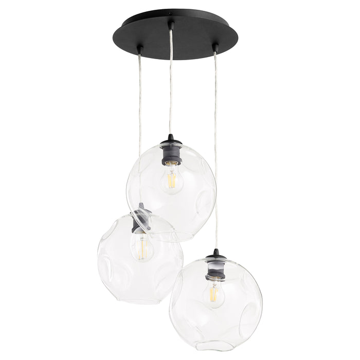 Quorum Home Quorum - 63-69 - Three Light Pendant - Textured Black
