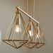 Quorum Home Quorum - 6311-3-80 - Three Light Island Pendant - Aged Brass
