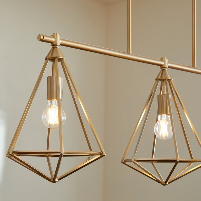 Quorum Home Quorum - 6311-3-80 - Three Light Island Pendant - Aged Brass