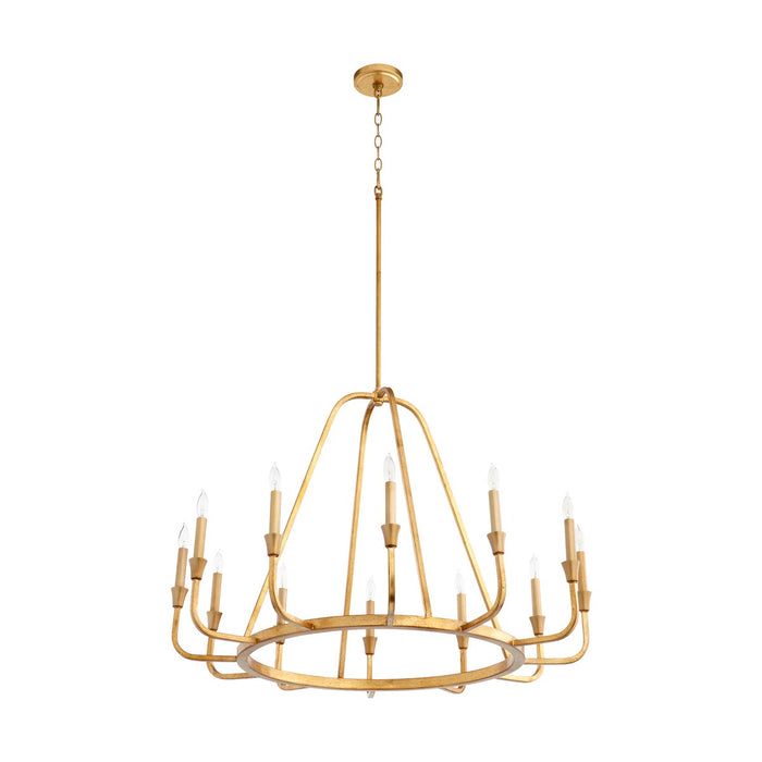 MARQUEE 12 Light chandelier- GL